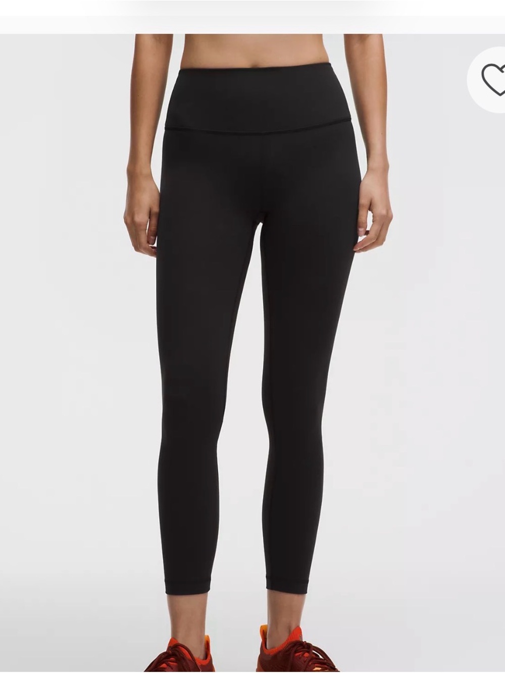 High-Rise Black Lululemon Wunder Under Women’s Leggings - 25”